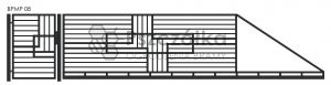 Nowoczesna brama przesuwna panelowa metalowa z profili poziomych pionowych BPMP08
